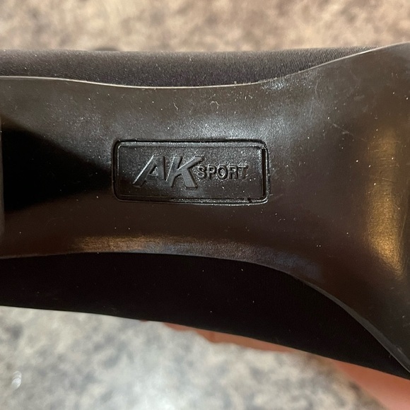 Anne Klein sport black heeled boots - Picture 7 of 9